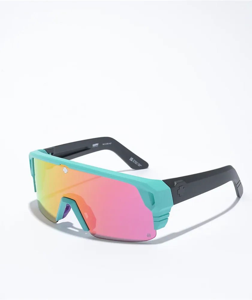 Spy Monolith 5050 Matte Teal & Pink Sunglasses