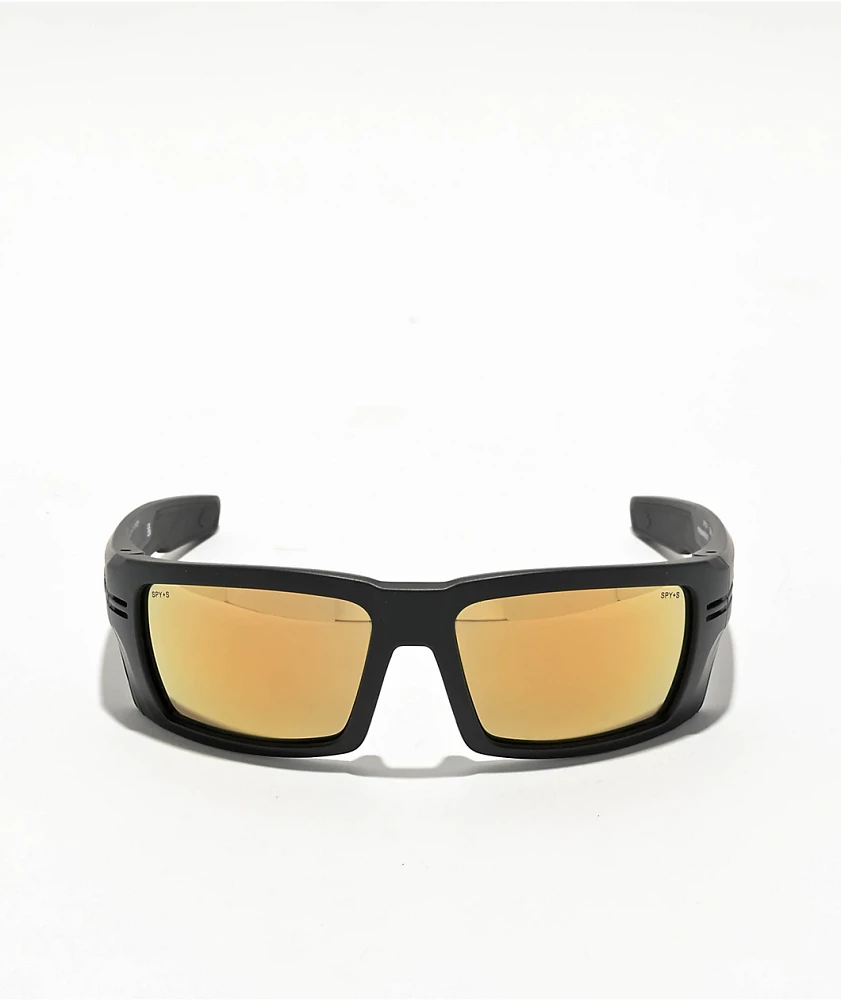 Spy Rebar SE ANSI Black & Happy Gold Sunglasses