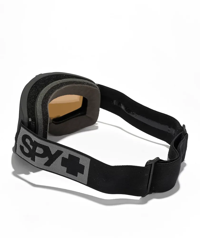 Spy Woot Matte Black & Bronze Snowboard Goggles 2023