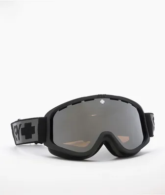 Spy Woot Matte Black Bronze Silver Snowboard Goggles