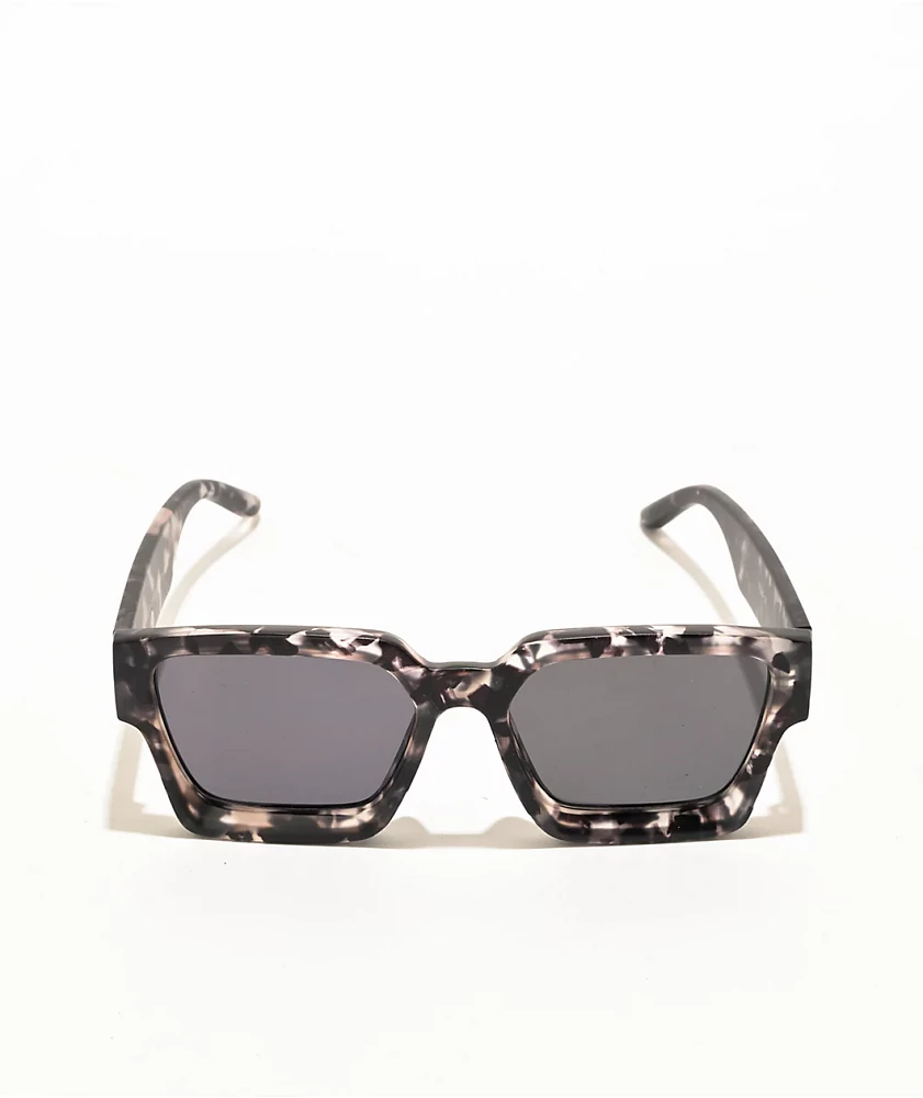 Square Black Marble Sunglasses