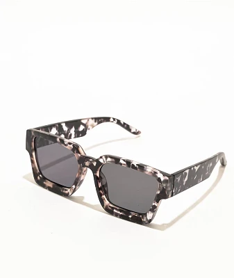 Square Black Marble Sunglasses