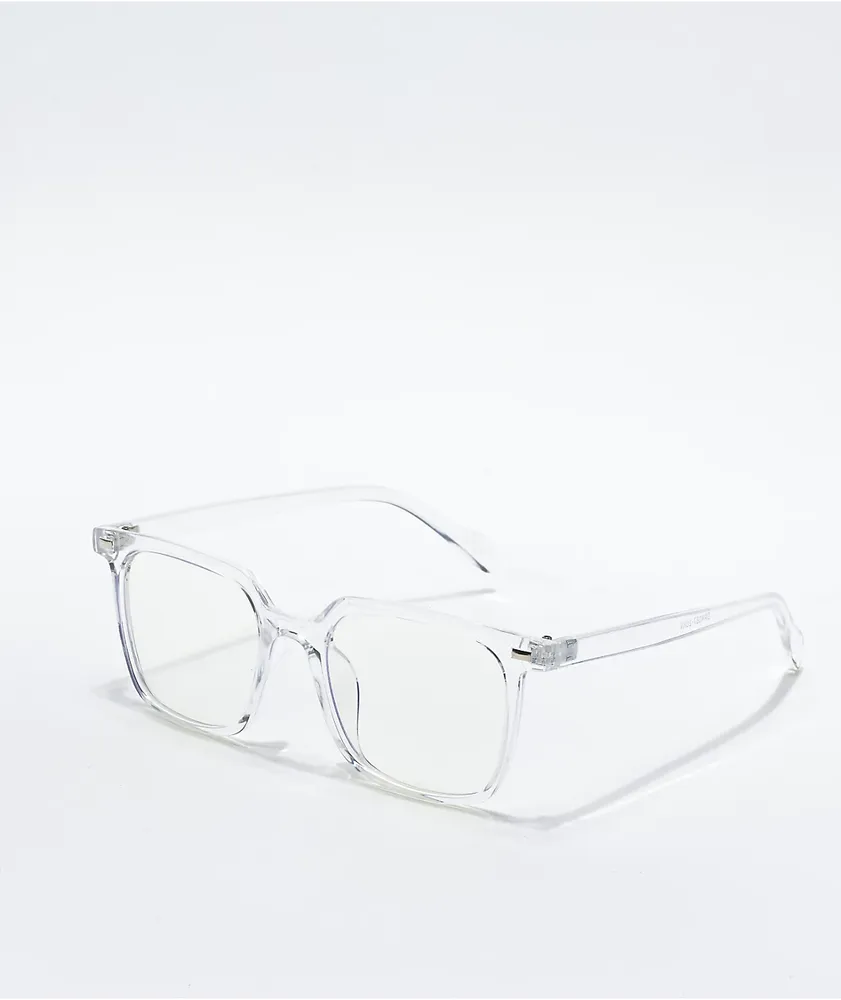 Square Frame Clear Blue Light Glasses