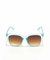 Square Light Blue Sunglasses