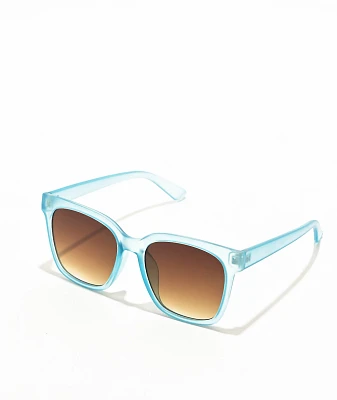 Square Light Blue Sunglasses