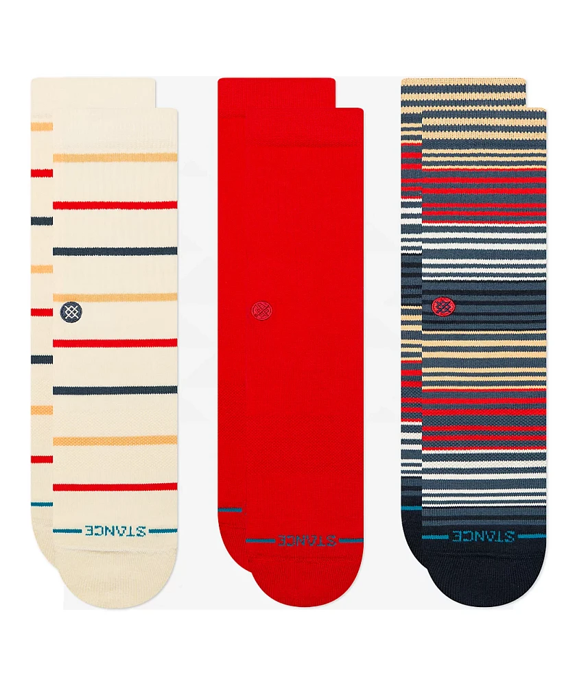 Stance Boardwalk 3 Pack Crew Socks