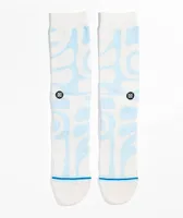 Stance Grooves Moves Light Blue & Beige Crew Socks