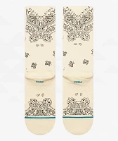 Stance Hanky Paisley Cream Crew Socks