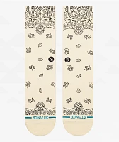 Stance Hanky Paisley Cream Crew Socks