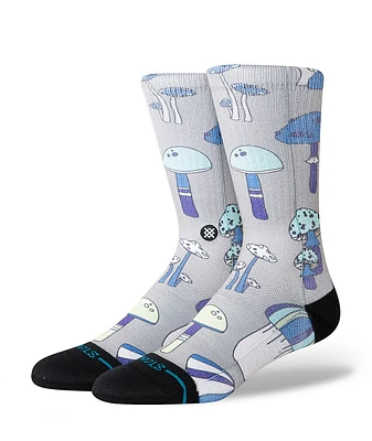 Stance Microbial String Grey Crew Socks