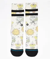 Stance Nice Mooves Cream Crew Socks