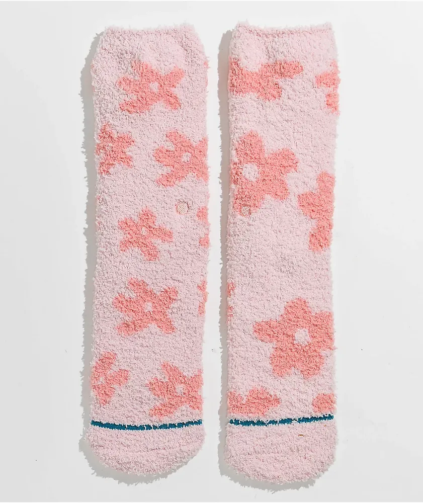 Stance Pollen Plush Pink Crew Socks