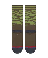 Stance Warbird Shark Olive Camo Crew Socks