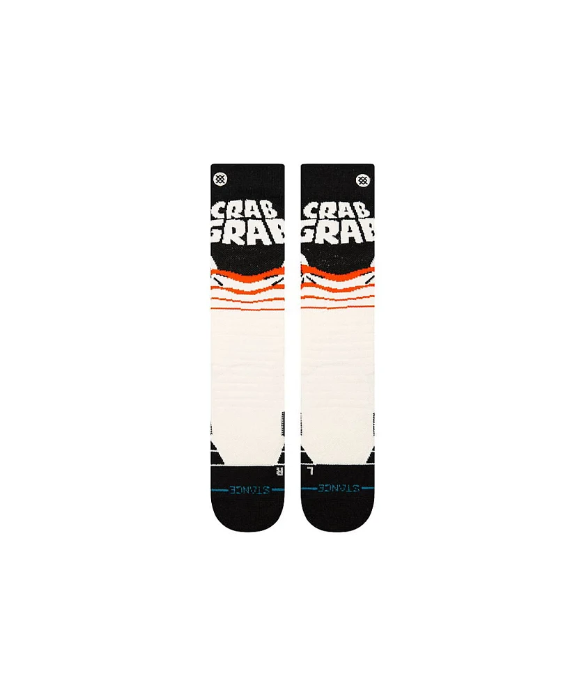 Stance x Crab Grab OTC Black & White Snowboard Socks