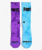 Stance x Fortnite Victory Royale Purple & Blue Mismatched Crew Socks