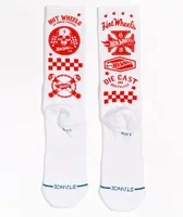 Stance x Hot Wheels White Crew Socks