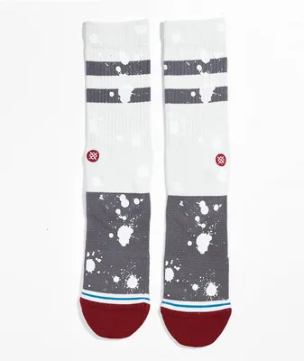 Stance x Ishod Custom Beige & Grey Crew Socks