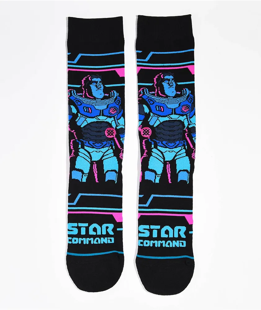 Stance x Pixar Buzz Lightyear Black Crew Socks