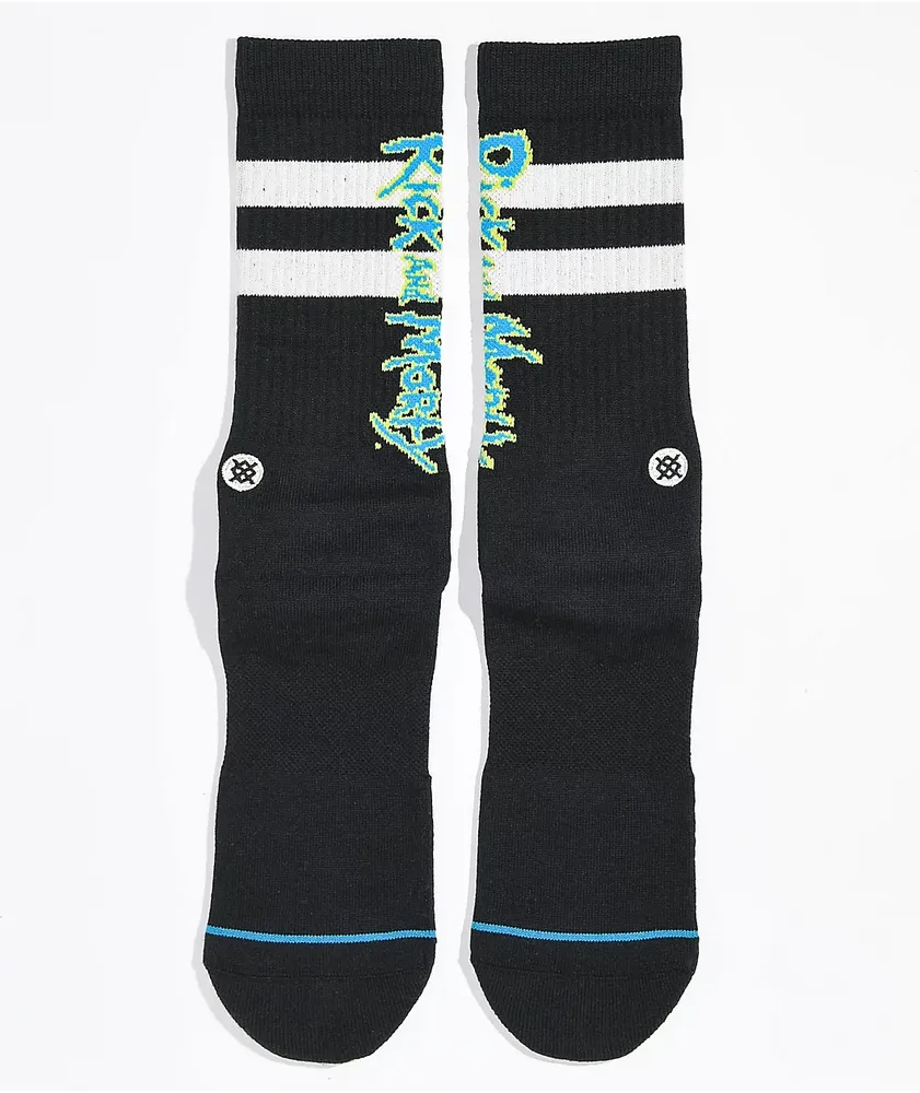 Stance x Rick and Morty Black Crew Socks