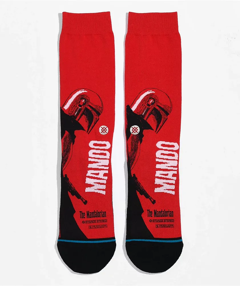 Stance x Star Wars Mando Rest Red Crew Socks