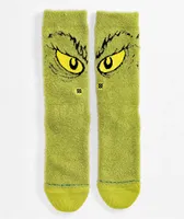 Stance x The Grinch DaGrinch Fuzzy Green Crew Socks