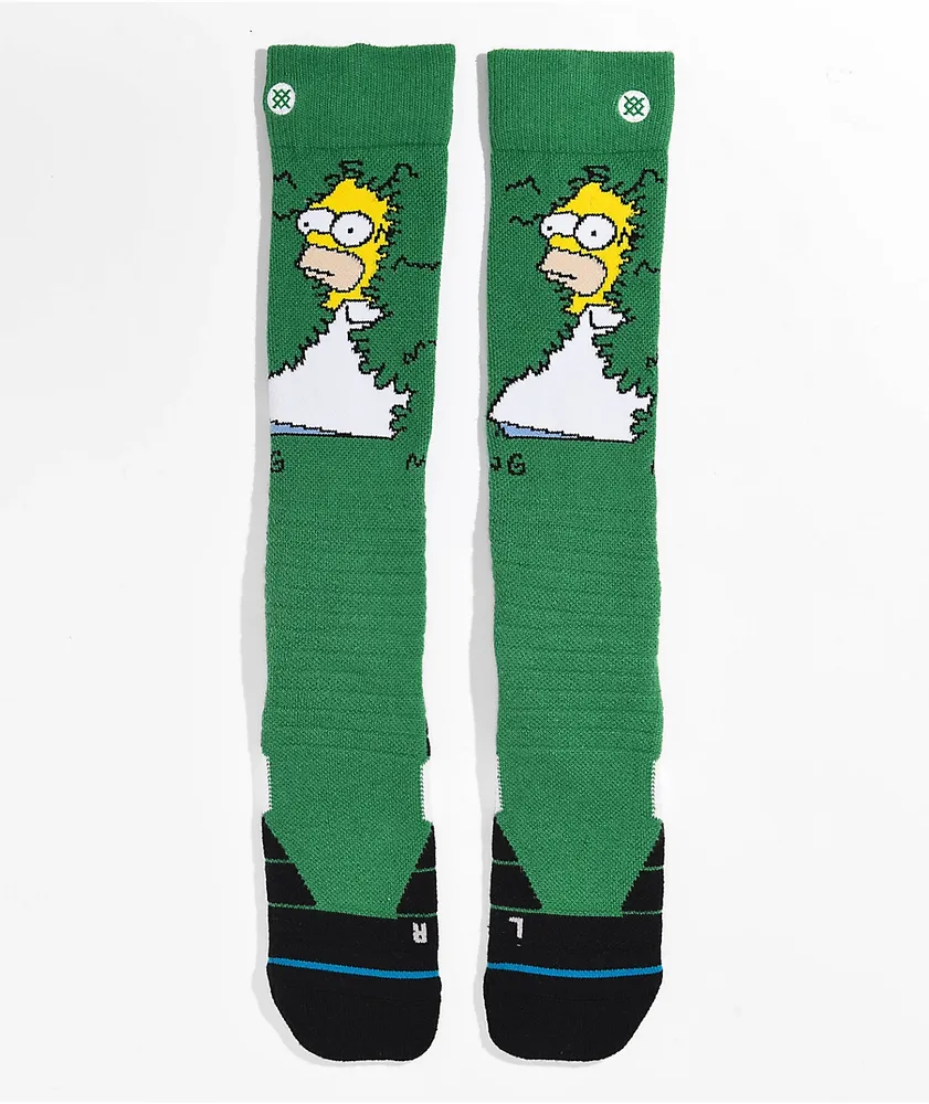 Stance x The Simpsons Homer Green Snowboard Socks