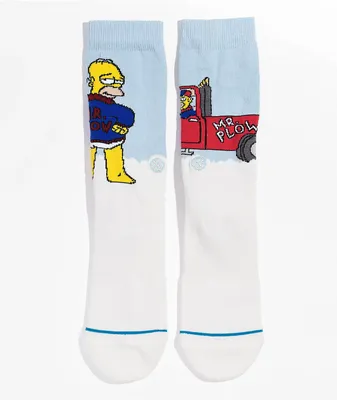 Stance x The Simpsons Mr. Plow Teal Crew Socks
