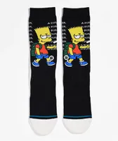 Stance x The Simpsons Troubled Black Crew Socks
