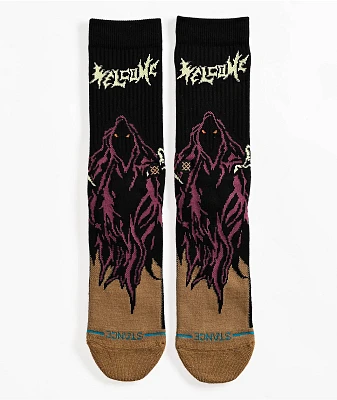 Stance x Welcome Skelly Black Crew Socks