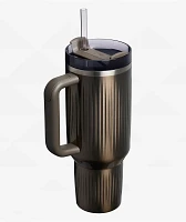 Stanley The Quencher H2.0 Gunmetal Shine Fluted Tumbler 40 oz