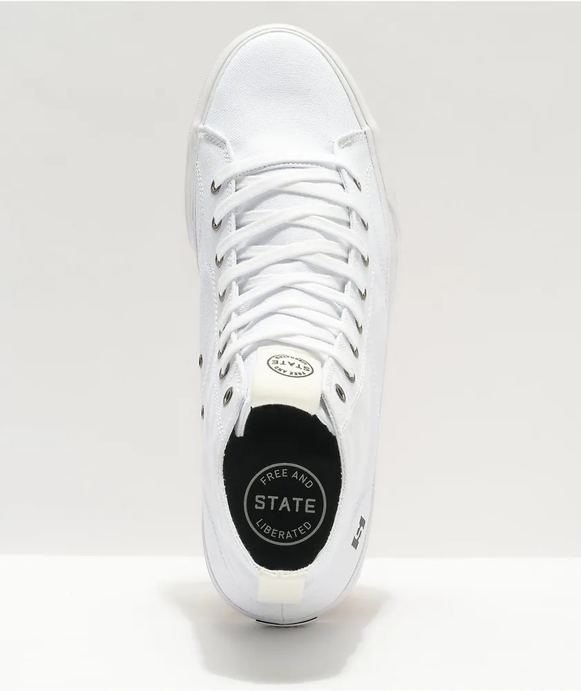 State Bushwick White Skate Shoes