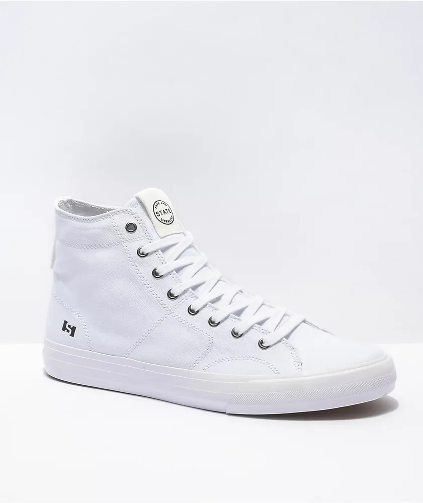 State Bushwick White Skate Shoes