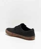 State Elgin Black & Gum Denim Skate Shoes