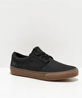 State Elgin Black & Gum Denim Skate Shoes