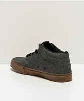 State Mercer Dark Grey Chambray & Gum Skate Shoes