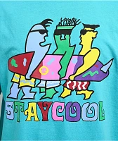 Staycoolnyc 80s Surf Teal T-Shirt