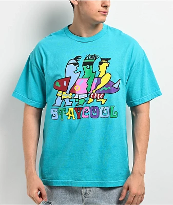 Staycoolnyc 80s Surf Teal T-Shirt