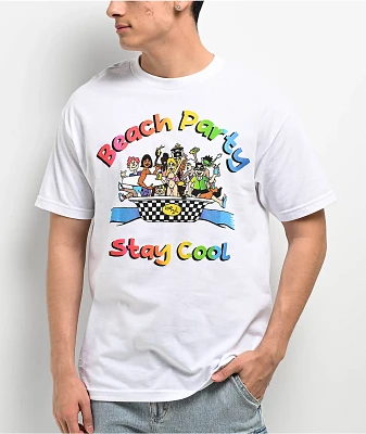 Staycoolnyc 80s Surf White T-Shirt