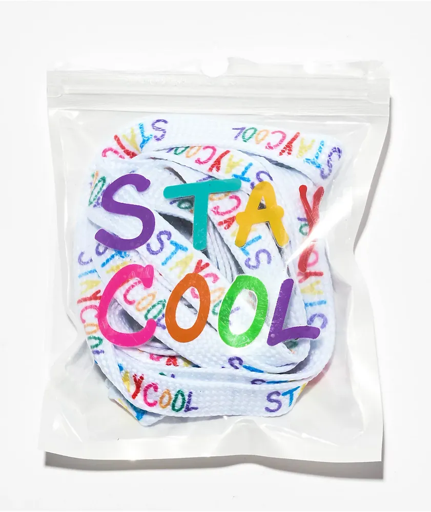 Staycoolnyc Puffpaint 54" White Shoes Laces