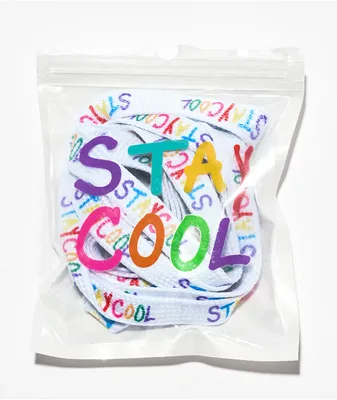 Staycoolnyc Puffpaint 54" White Shoes Laces