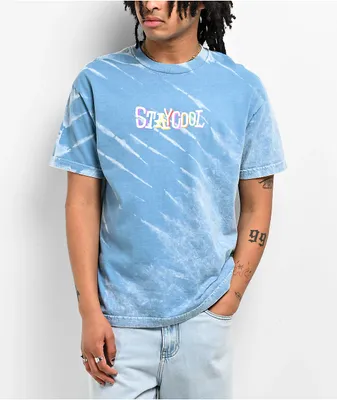 Staycoolnyc Tribal Dye Light Blue T-Shirt