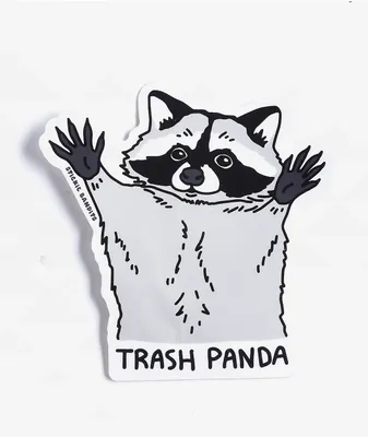 Stickie Bandit Trash Panda Grey Sticker