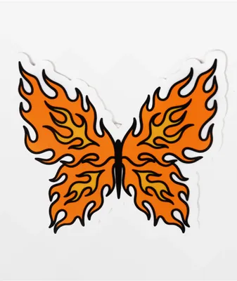 Stickie Bandits Butterfly Flame Sticker