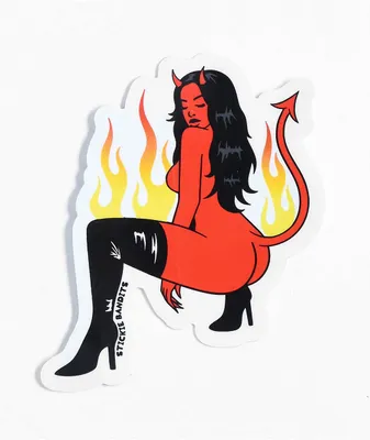 Stickie Bandits Devil Flames Sticker
