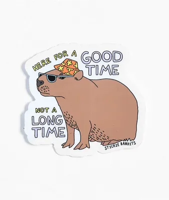 Stickie Bandits Good Time Capybara Sticker