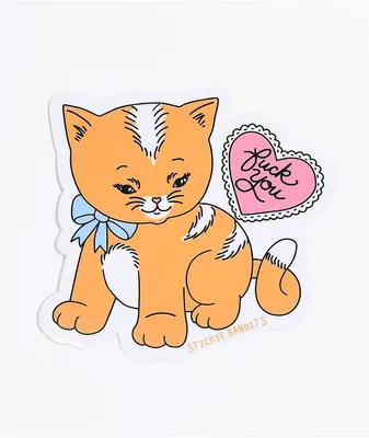 Stickie Bandits Kitty Heart Sticker