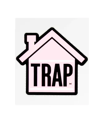 Stickie Bandits Trap Pink House Sticker