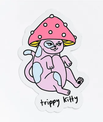 Stickie Bandits Trippy Kitty Sticker