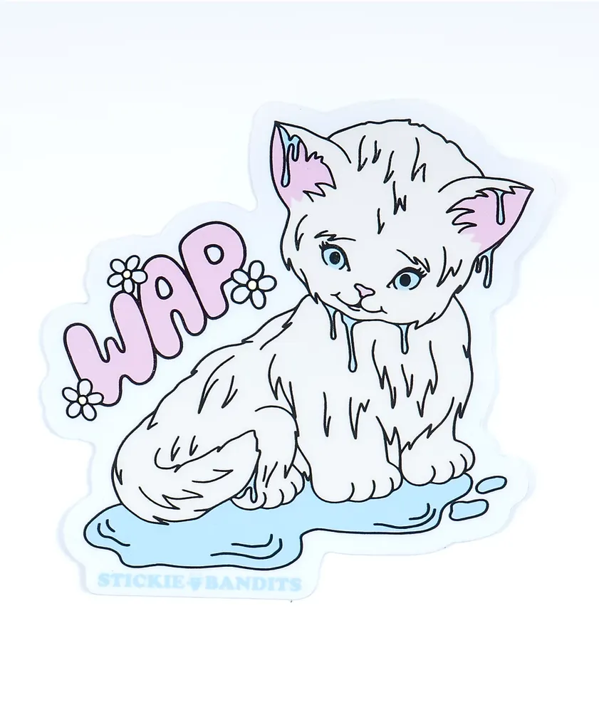 Stickie Bandits Wet Kitty Sticker