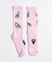 Stinky Socks The Spirit Pink Crew Socks